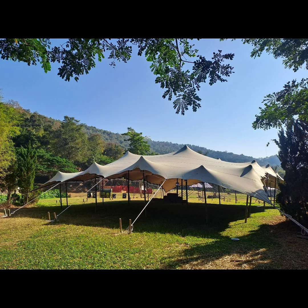 Stretch tent versatility